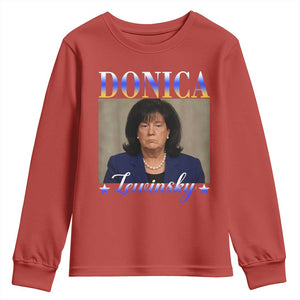 Donica Lewinsky Meme Youth Sweatshirt Viral Trump Parody Scandal Internet Humor TS02 Red Print Your Wear