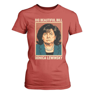 Big Beautiful Bill Donica Lewinsky T Shirt For Women Funny Political Trump Meme Vintage Parody TS02 Red Print Your Wear