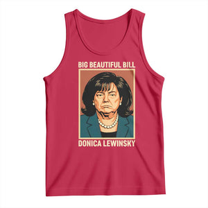 Big Beautiful Bill Donica Lewinsky Tank Top Funny Political Trump Meme Vintage Parody TS02 Red Print Your Wear
