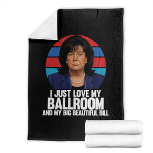 Funny Donica Lewinsky Viral Trump Meme Throw Blanket Retro Big Beautiful Bill Political Roast Humor TS02 Black Print Your Wear