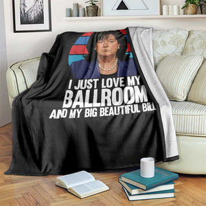 Funny Donica Lewinsky Viral Trump Meme Throw Blanket Retro Big Beautiful Bill Political Roast Humor TS02 Print Your Wear
