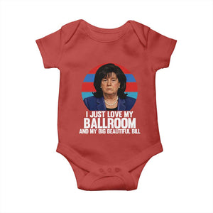 Funny Donica Lewinsky Viral Trump Meme Baby Onesie Retro Big Beautiful Bill Political Roast Humor TS02 Red Print Your Wear