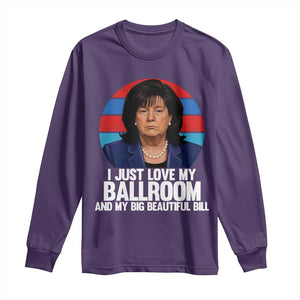 Funny Donica Lewinsky Viral Trump Meme Long Sleeve Shirt Retro Big Beautiful Bill Political Roast Humor TS02 Purple Print Your Wear