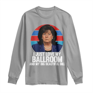 Funny Donica Lewinsky Viral Trump Meme Long Sleeve Shirt Retro Big Beautiful Bill Political Roast Humor TS02 Sport Gray Print Your Wear