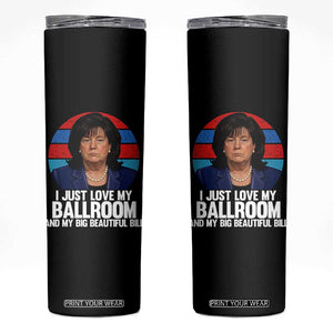 Funny Donica Lewinsky Viral Trump Meme Skinny Tumbler Retro Big Beautiful Bill Political Roast Humor TS02 Black Print Your Wear