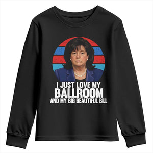 Funny Donica Lewinsky Viral Trump Meme Youth Sweatshirt Retro Big Beautiful Bill Political Roast Humor TS02 Black Print Your Wear
