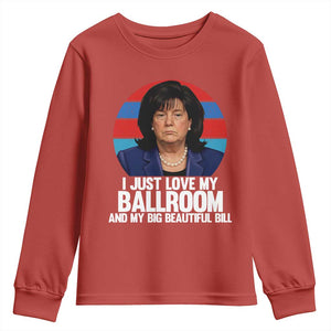 Funny Donica Lewinsky Viral Trump Meme Youth Sweatshirt Retro Big Beautiful Bill Political Roast Humor TS02 Red Print Your Wear