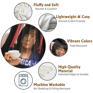 Donica Lewinsky Political Trump Meme Throw Blanket Hilarious Viral Internet Parody TS02 Print Your Wear