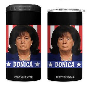 Donica Lewinsky Political Trump Meme 4 in 1 Can Cooler Tumbler Hilarious Viral Internet Parody TS02 One Size: 16 oz Black Print Your Wear