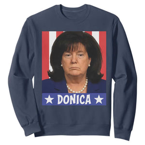 Donica Lewinsky Political Trump Meme Sweatshirt Hilarious Viral Internet Parody TS02 Navy Print Your Wear