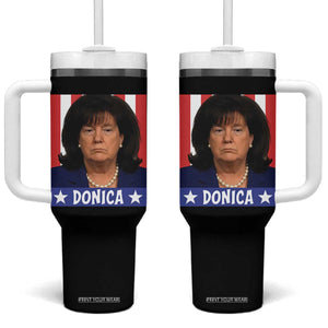 Donica Lewinsky Political Trump Meme Tumbler With Handle Hilarious Viral Internet Parody TS02 One Size: 40 oz Black Print Your Wear