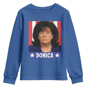 Donica Lewinsky Political Trump Meme Youth Sweatshirt Hilarious Viral Internet Parody TS02 Royal Blue Print Your Wear
