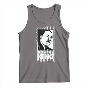 Martin Luther King MLK Tank Top Dream Like A King Black History American Flag TS02 Deep Heather Print Your Wear