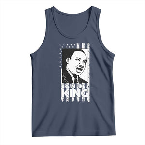 Martin Luther King MLK Tank Top Dream Like A King Black History American Flag TS02 Navy Print Your Wear