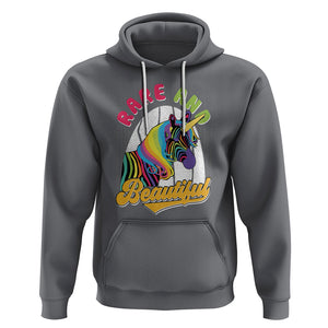 Rare Disease Day Shirts Hoodie Rare And Beautiful Rare Disease Awareness Rare Disease Warrior Rainbow Zebra TS02 Charcoal Printyourwear