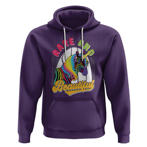 Rare Disease Day Shirts Hoodie Rare And Beautiful Rare Disease Awareness Rare Disease Warrior Rainbow Zebra TS02 Purple Printyourwear