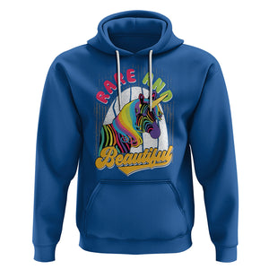 Rare Disease Day Shirts Hoodie Rare And Beautiful Rare Disease Awareness Rare Disease Warrior Rainbow Zebra TS02 Royal Blue Printyourwear