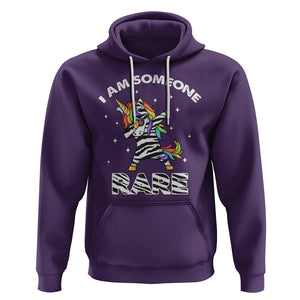Rare Disease Day Shirts Hoodie I Am Someone Rare Rainbow Zebra Unicorn Rare Disease Awareness TS02 Purple Printyourwear