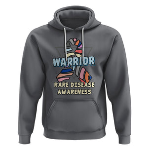 Rare Disease Day Shirts Hoodie Rare Disease Warrior Rare Disease Awareness Zebra Ribbon Fighter TS02 Charcoal Printyourwear