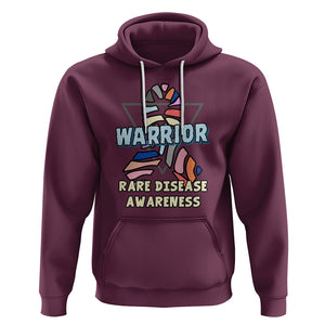 Rare Disease Day Shirts Hoodie Rare Disease Warrior Rare Disease Awareness Zebra Ribbon Fighter TS02 Maroon Printyourwear