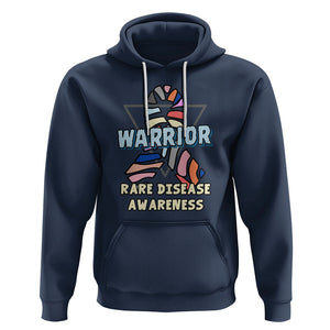 Rare Disease Day Shirts Hoodie Rare Disease Warrior Rare Disease Awareness Zebra Ribbon Fighter TS02 Navy Printyourwear