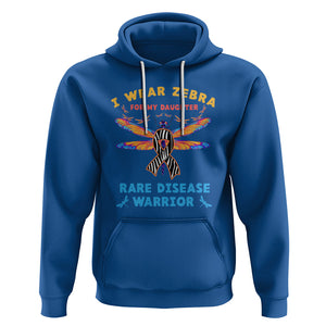 Rare Disease Day Hoodie I Wear Zebra For My Daughter Zebra Ribbon TS02 Royal Blue Printyourwear
