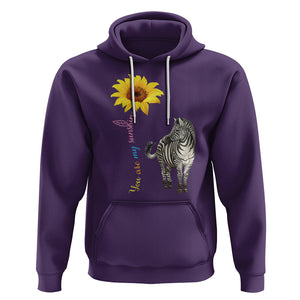 Rare Disease Day Shirts Hoodie Zebra You Are My Sunshine Rare Disease Warrior Rare Disease Awareness TS02 Purple Printyourwear