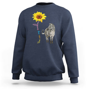 Rare Disease Day Shirts Sweatshirt Zebra You Are My Sunshine Rare Disease Warrior Rare Disease Awareness TS02 Navy Printyourwear