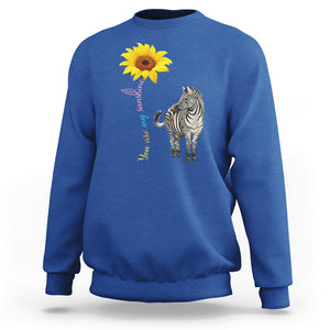 Rare Disease Day Shirts Sweatshirt Zebra You Are My Sunshine Rare Disease Warrior Rare Disease Awareness TS02 Royal Blue Printyourwear
