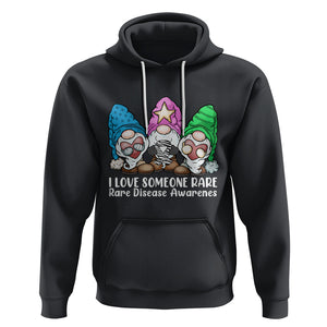 Rare Disease Day Shirts Hoodie I Love Someone Rare Zebra Ribbon Zebra Disease Awareness TS02 Black Printyourwear