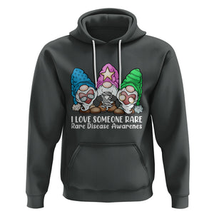 Rare Disease Day Shirts Hoodie I Love Someone Rare Zebra Ribbon Zebra Disease Awareness TS02 Dark Heather Printyourwear