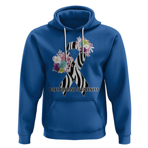 Rare Disease Day Shirts Hoodie Rare Disease Awareness Rare Disease Day Floral Zebra Ribbon TS02 Royal Blue Printyourwear