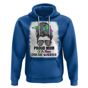 Rare Disease Day Shirts Hoodie Proud Mom Of A Rare Disease Warrior Rare Disease Awareness Zebra Messy Bun TS02 Royal Blue Printyourwear