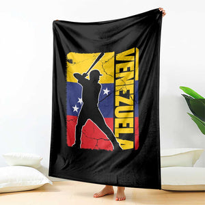 Venezuela Baseball Pride Vintage Flag Throw Blanket Venezuelan Sports Fan Gift for Latino Beisbol Lovers TS02 Print Your Wear