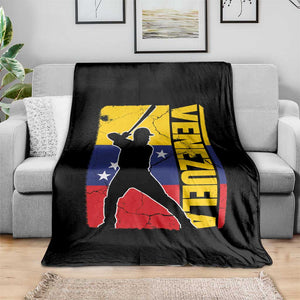 Venezuela Baseball Pride Vintage Flag Throw Blanket Venezuelan Sports Fan Gift for Latino Beisbol Lovers TS02 Print Your Wear
