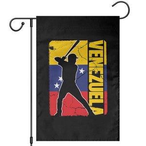 Venezuela Baseball Pride Vintage Flag Garden Flag Venezuelan Sports Fan Gift for Latino Beisbol Lovers TS02 Black Print Your Wear