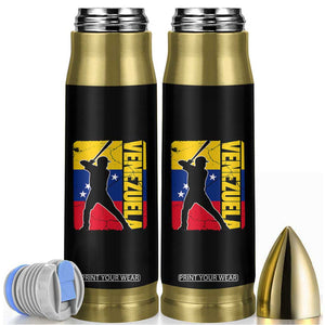 Venezuela Baseball Pride Vintage Flag Bullet Tumbler Venezuelan Sports Fan Gift for Latino Beisbol Lovers TS02 Black Print Your Wear