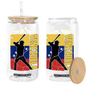 Venezuela Baseball Pride Vintage Flag Glass Can Venezuelan Sports Fan Gift for Latino Beisbol Lovers TS02 Print Your Wear
