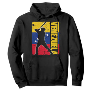Venezuela Baseball Pride Vintage Flag Hoodie Venezuelan Sports Fan Gift for Latino Beisbol Lovers TS02 Black Print Your Wear
