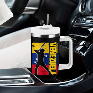 Venezuela Baseball Pride Vintage Flag Tumbler With Handle Venezuelan Sports Fan Gift for Latino Beisbol Lovers TS02 Print Your Wear