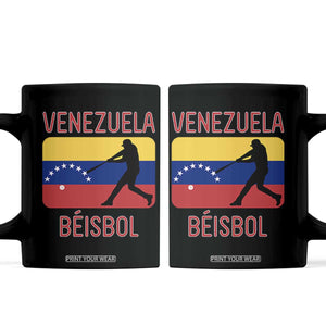 Venezuela Beisbol Flag Coffee Mug Venezuelan Baseball Pride Latino Sports Fans TS02 Black Print Your Wear