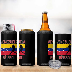 Venezuela Beisbol Flag 4 in 1 Can Cooler Tumbler Venezuelan Baseball Pride Latino Sports Fans TS02 Print Your Wear