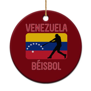 Venezuela Beisbol Flag Ceramic Ornament Venezuelan Baseball Pride Latino Sports Fans TS02 1pc Red Print Your Wear