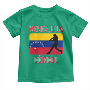 Venezuela Beisbol Flag Toddler T Shirt Venezuelan Baseball Pride Latino Sports Fans TS02 Irish Green Print Your Wear