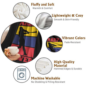 Arepa Power Venezuela Baseball Flag Throw Blanket Funny Venezuelan Pride Gift for Beisbol Lovers TS02 Print Your Wear