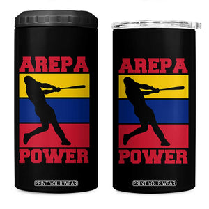 Arepa Power Venezuela Baseball Flag 4 in 1 Can Cooler Tumbler Funny Venezuelan Pride Gift for Beisbol Lovers TS02 One Size: 16 oz Black Print Your Wear
