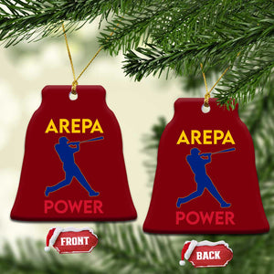Arepa Power Baseball Batter Silhouette Ceramic Ornament Venezuelan Pride Beisbol for Baseball Fans TS02 Print Your Wear