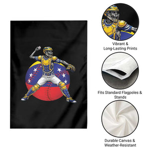 Venezuela Baseball Pitcher Skeleton Garden Flag Venezuelan Flag Venezuela Pride Sports Fans TS02 Print Your Wear