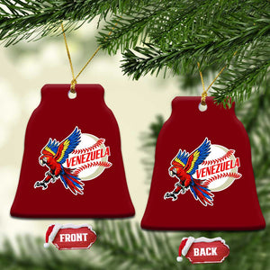 Venezuela Baseball Flying Scarlet Macaw and Ball Ceramic Ornament Ara Macao Guacamaya Venezuelan Pride TS02 Print Your Wear