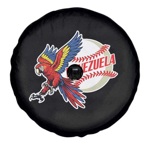 Venezuela Baseball Flying Scarlet Macaw and Ball Spare Tire Cover Ara Macao Guacamaya Venezuelan Pride TS02 Print Your Wear